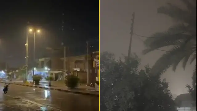 أمطار برطبة الأنبار وتراب وحالات اختناق في النجف.. أجواء الليلة الماضية