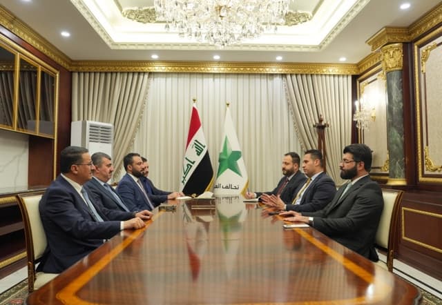 العزم وبدر يبحثان مستجدات المشهد السياسي ويؤكدان أهمية الحوار والتفاهم