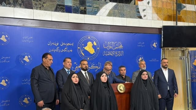 كتلة العصائب تسأل هيبت الحلبوسي عن سبب تأخر قانون الحشد