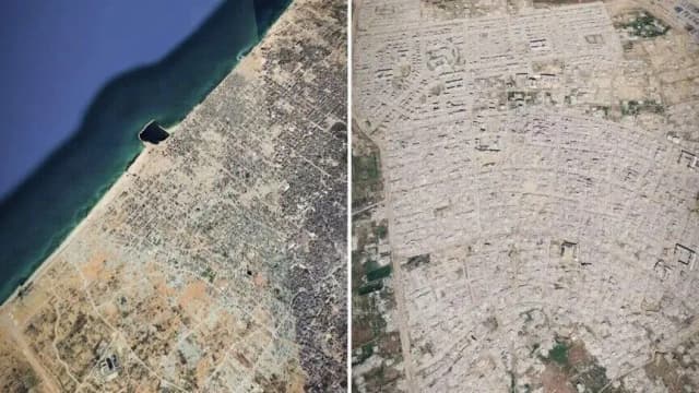 صحراء من الركام.. الأقمار الصناعية تفضح الإبادة الإسرائيلية بغزة