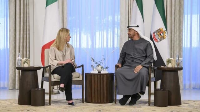 مباحثات إماراتية إيطالية بشأن تطورات الشرق الأوسط