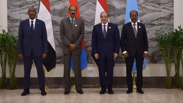 القمة الرباعية بمصر ترفض الإضرار بدولتي مصب النيل ودعم "المرتزقة" بالسودان