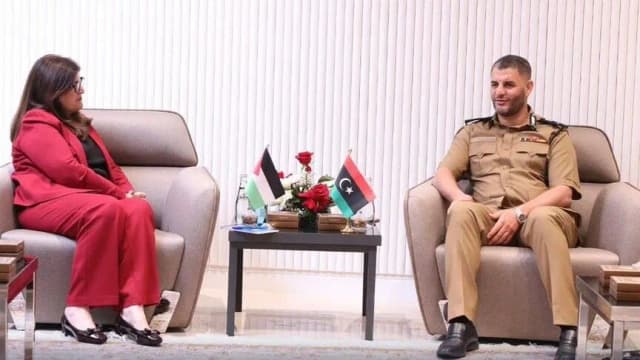 ليبيا وفلسطين تبحثان تعزيز التعاون الأمني وتشكيل لجنة مشتركة