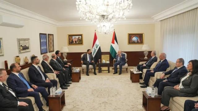 عمّان.. الزيدي وعباس يبحثان دعم حقوق الفلسطينيين وإنهاء معاناتهم
