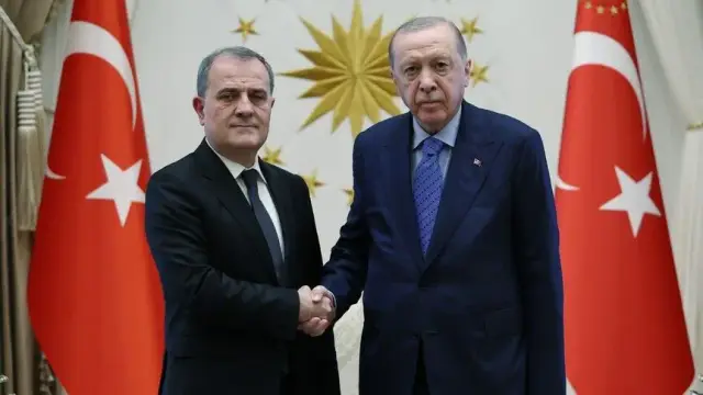 الرئيس أردوغان يستقبل وزير الخارجية الأذربيجاني في أنقرة