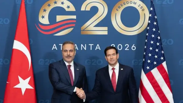 فيدان يلتقي روبيو على هامش اجتماع مجموعة العشرين في أتلانتا