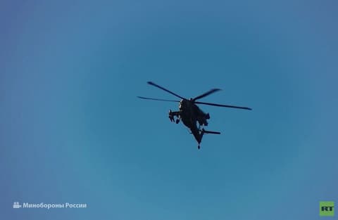 مروحية "Mi-28NM" روسية تستهدف مواقع أوكرانية