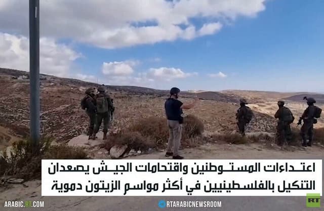 المستوطنون يعتدون على قاطفي الزيتون