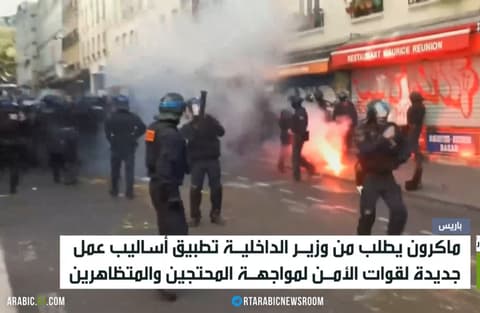 ماكرون..أساليب جديدة للأمن ضد المتظاهرين