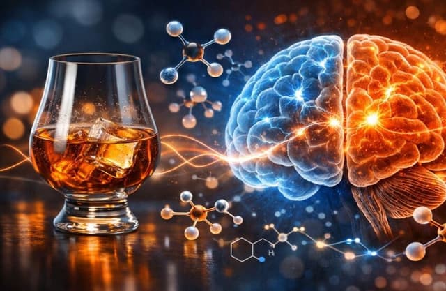 دراسة: الكحول يحفز عملية التدمير الذاتي في الدماغ