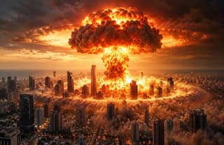 نتنياهو ينشر صورة لانفجار نووي فوق تل أبيب والمعارضة تتهمه بترهيب الناخبين