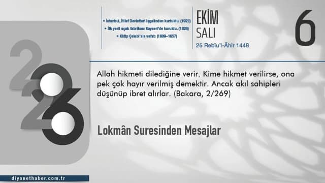 Lokmân Suresinden Mesajlar