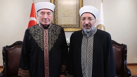 Başkan Arpaguş, Belarus Müslümanları Dini İdare Birliği Başkanı Şabanoviç’i kabul etti