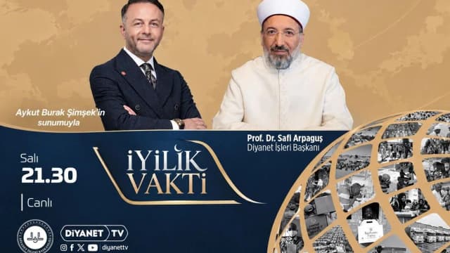 Diyanet İşleri Başkanı Arpaguş, Diyanet TV’ye konuk olacak