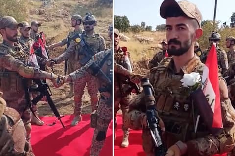 Terör örgütü PKK Sincar'dan çekiliyor! Bölgeye yıllar sonra Irak bayrağı asıldı