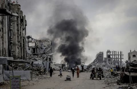 استشهاد فلسطيني وإصابة آخر باستهداف مسيرة غربي غزة