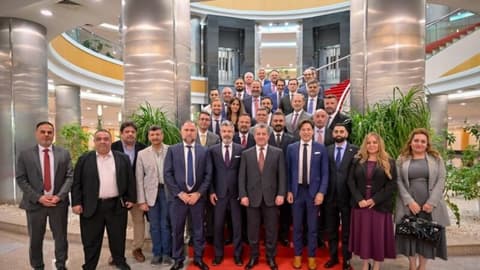 Şandeke Karsazên Amerîka-Kurdistan û Amerîka-Sûrîyê Serdana Hewlêrê Kir