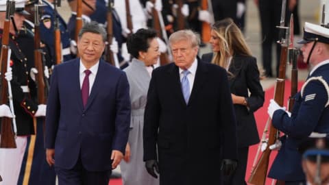 Serok Trump Pêşwazîyê li Serok Xi Dike