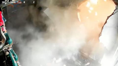 Watch: Moment Indonesian sneaker shop is torn apart by explosion