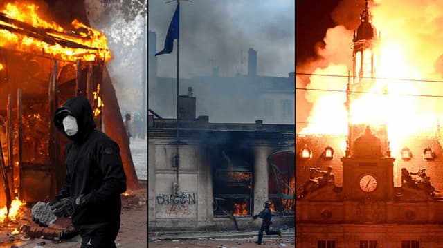 In pictures: French landmarks damaged and destroyed by violent protesters