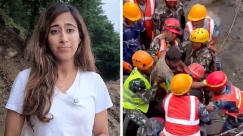 'A rare moment of joy': Nepal tunnel rescues give hope for more flood survivors