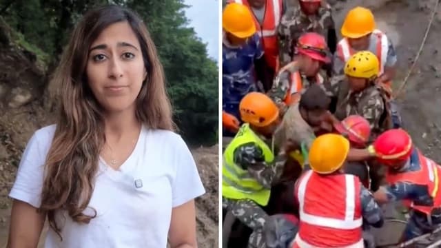 'A rare moment of joy': Nepal tunnel rescues give hope for more flood survivors