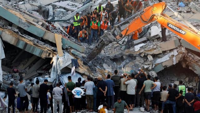At least 12 killed after war-damaged Gaza building collapses