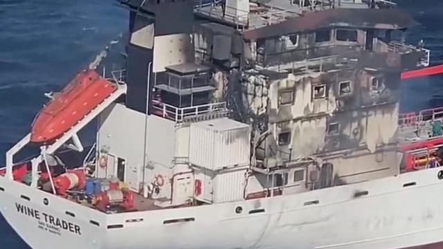 Eight crew missing after drone attack leaves tanker ablaze off Romania's coast
