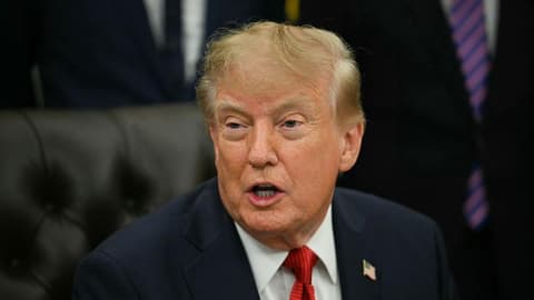 Watch: Trump says ban on some news outlets is 'because they're fake news'