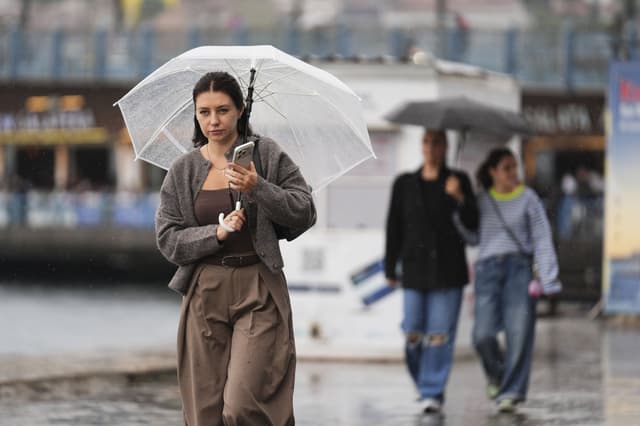 Istanbul faces heavy rain, storms starting Sunday evening