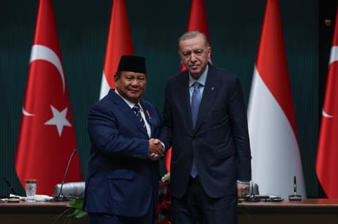 Erdoğan, Subianto discuss expanding Türkiye-Indonesia cooperation