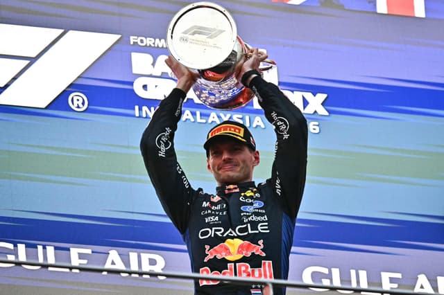 Verstappen takes season's 1st win in rain-hit Bahrain GP at Sepang
