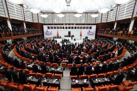 Turkish Parliament meets for new bill, speech by central bank chair