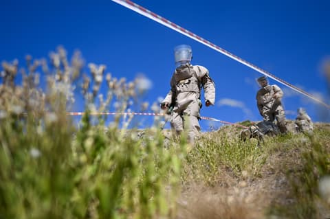 Mine by mine, Turkish military teams clear land near Iraqi border