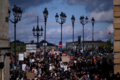 Mass rallies across France back students protesting school conditions