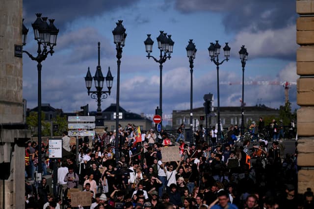 Mass rallies across France back students protesting school conditions