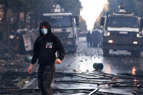France student protests trigger copycat demos in Albania, Greece