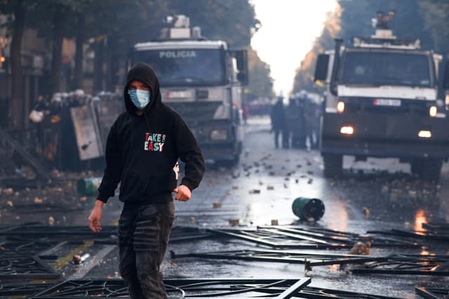 France student protests trigger copycat demos in Albania, Greece