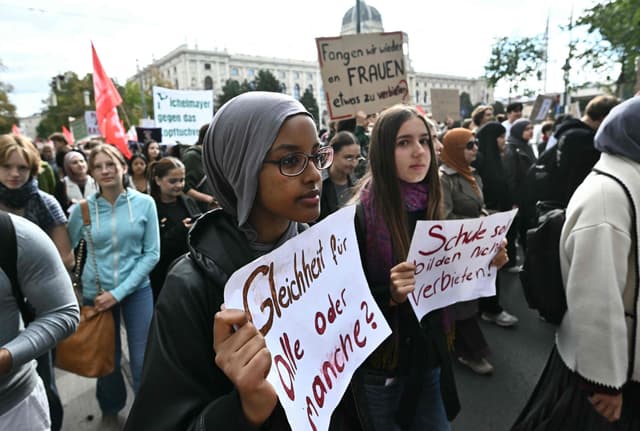 Austria students resist school headscarf ban over targeting Muslims