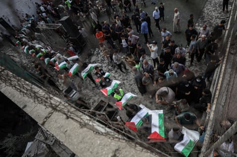 Gaza funeral bid farewell to 75 dead under rubble of Israel's war
