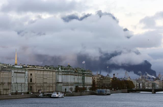 St. Petersburg oil site burns as 1,000 Ukrainian drones bite Russia