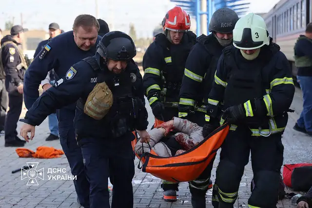 Some 13 killed when Russian drone strikes trains in central Ukraine