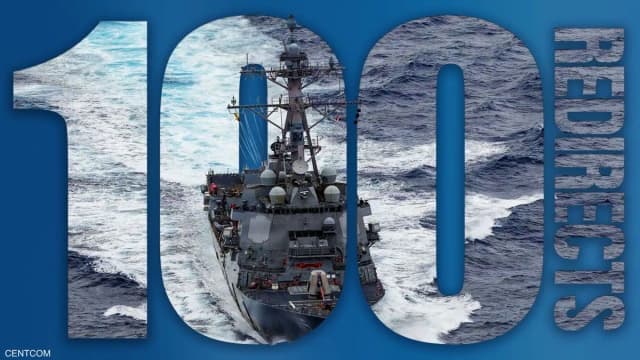 الجيش الأميركي يعيد توجيه 100 سفينة بعيدا عن إيران