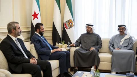 محمد بن زايد والرئيس السوري يبحثان تعزيز علاقات البلدين