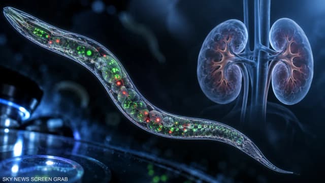 علماء يلاحقون مرضا كلويا داخل دودة.. السبب مفاجئ