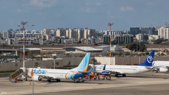 طائرة "فلاي دبي" البديلة تهبط بمطار بن غوريون