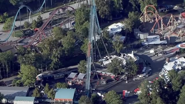 فيديو لحادث في متنزه ترفيهي بأميركا.. قتيل وعدة مصابين