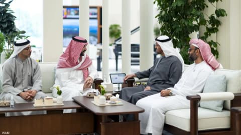 رئيس الإمارات يستقبل الأمير خالد بن سلمان