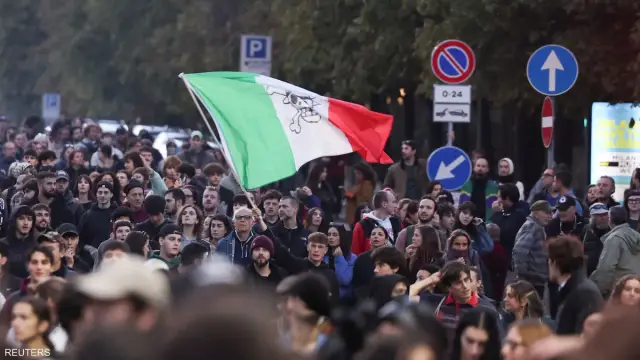 احتجاجات في 50 مدينة إيطالية ضد حكومة ميلوني