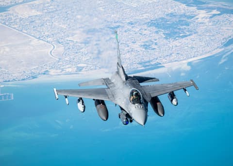 מטוס F-16 אמריקני התרסק בגרמניה, הטייס ניצל